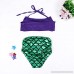 Girls Mermaid Swimsuit Fish Scale Beachwear Bow-Knot Halter Bra Tops Suggested Height 100cm40.8 B07N2SSYK8